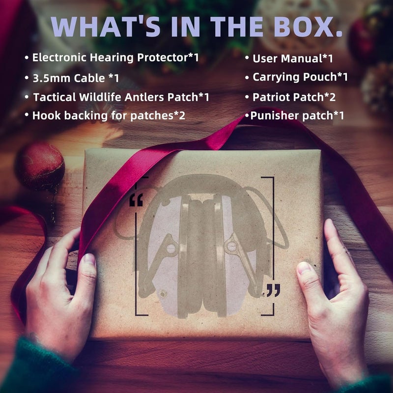 PROHEAR Electronic Ear Protection for Shooting with 4X Sound Amplification, Gun Range Hearing Protection Muffs, NRR 23dB Noise Reduction Headphones for Hunting, Purple - Image 2